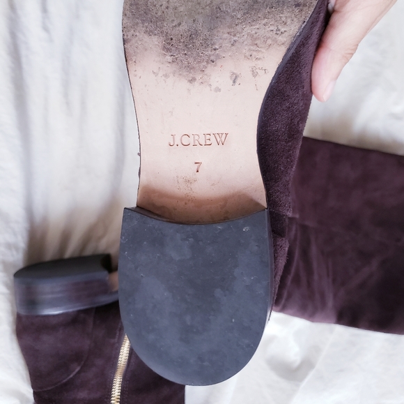 J Crew Harper Suede Brown Tall Riding Boots - Picture 4 of 6